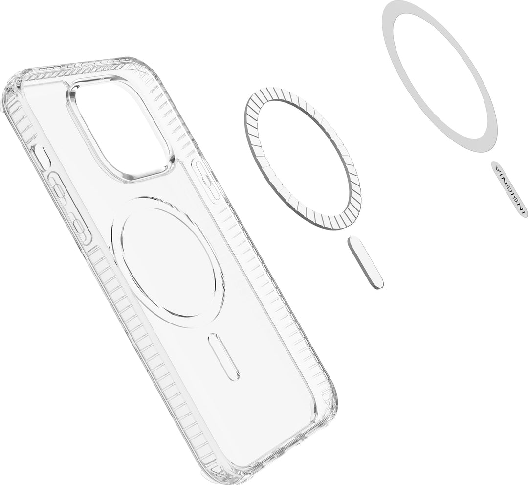 Insignia™ - Hard-Shell Case with MagSafe for iPhone 14 Plus - Clear_3