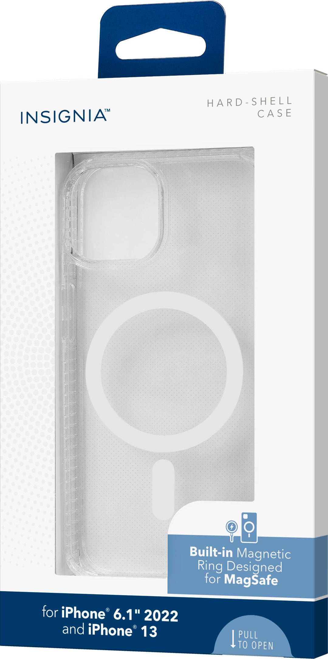 Insignia™ - Hard-Shell Case with MagSafe for iPhone 14 and iPhone 13 - Clear_7