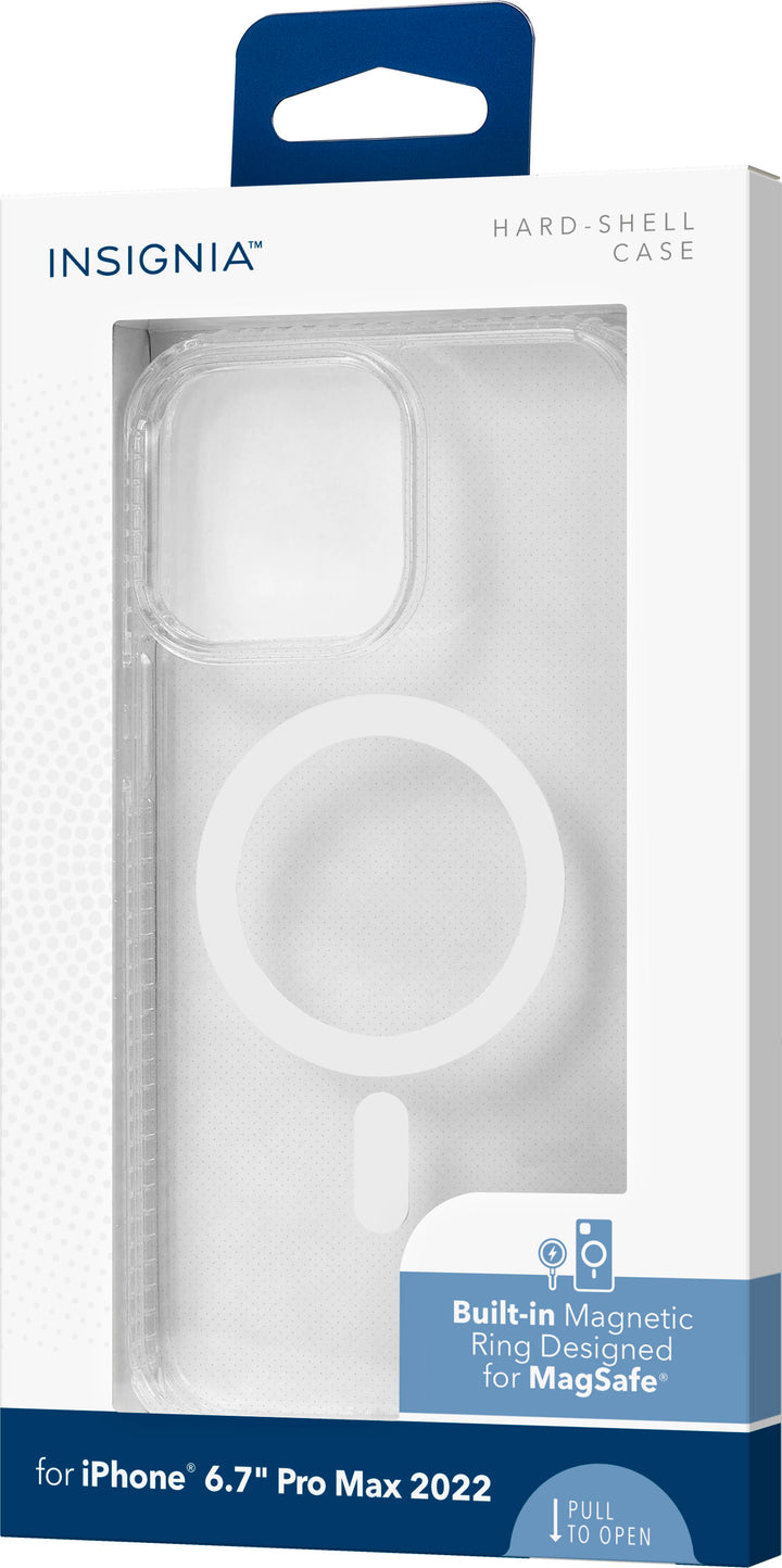 Insignia™ - Hard-Shell Case with MagSafe for iPhone 14 Pro Max - Clear_7