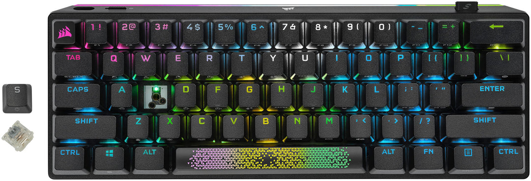 CORSAIR - K70 Pro Mini Wireless 60% RGB Mechanical Cherry MX SPEED Linear Switch Gaming Keyboard with swappable MX switches - Black_5