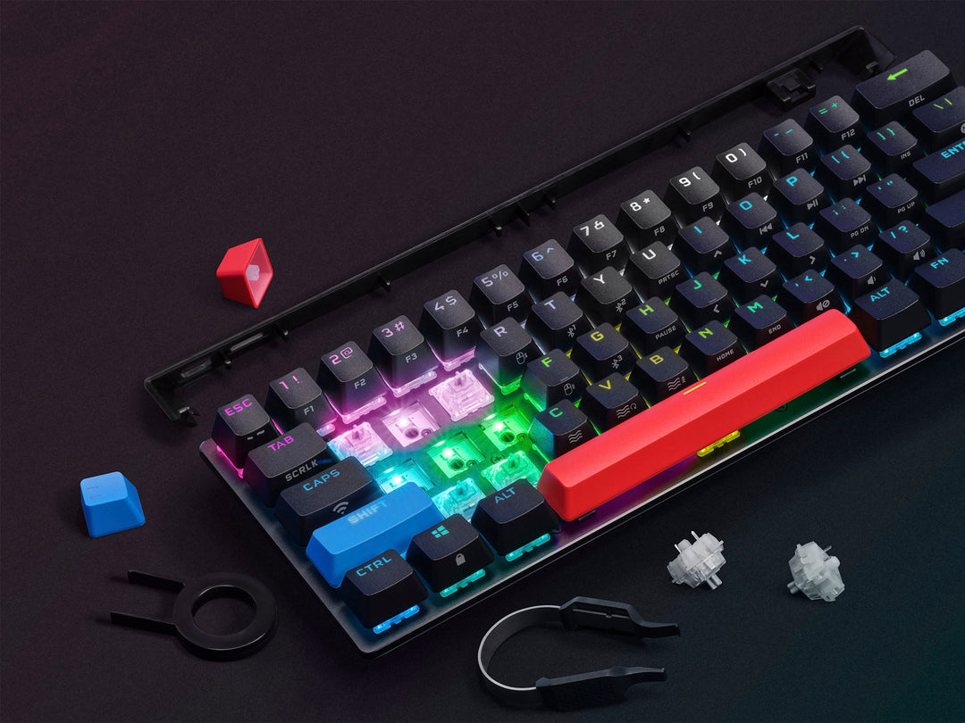 CORSAIR - K70 Pro Mini Wireless 60% RGB Mechanical Cherry MX SPEED Linear Switch Gaming Keyboard with swappable MX switches - Black_15
