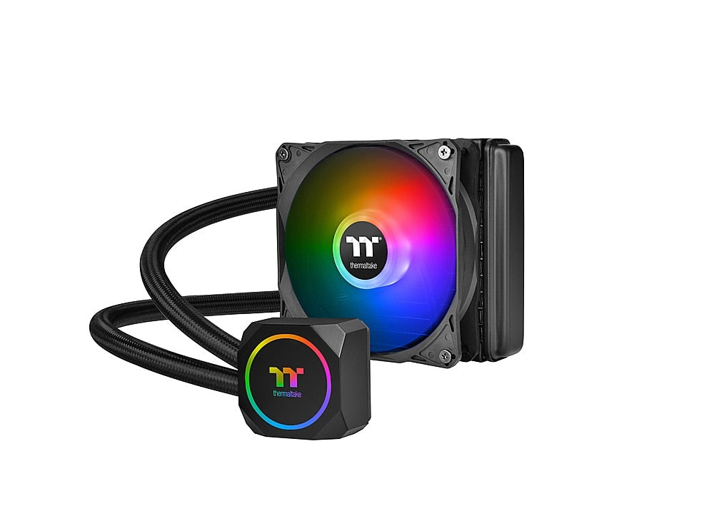 Thermaltake - TH120 ARGB Motherboard Sync Edition All-in-One Liquid Cooling System 120mm High Efficiency Radiator CPU Cooler_0