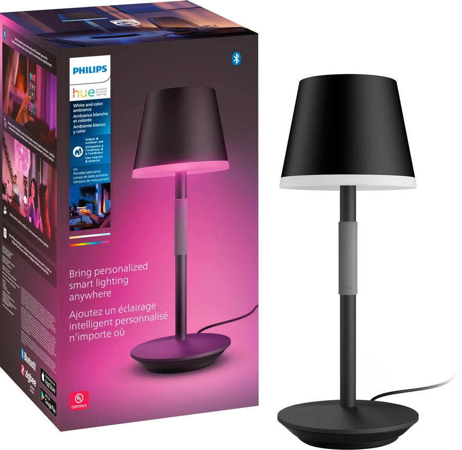 Philips - Hue Go Portable Table Lamp - Black_0