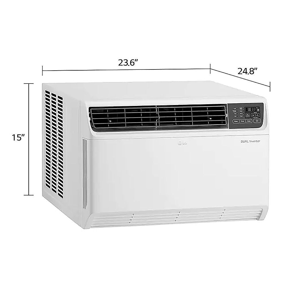 LG - 550 Sq. Ft. 12,000 BTU Smart Window Air Conditioner - White_1