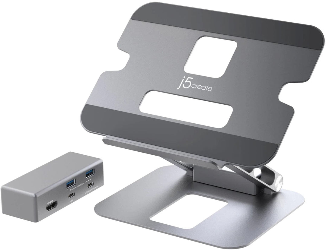 j5create - Multi-Angle 4K Docking Stand - Silver_3