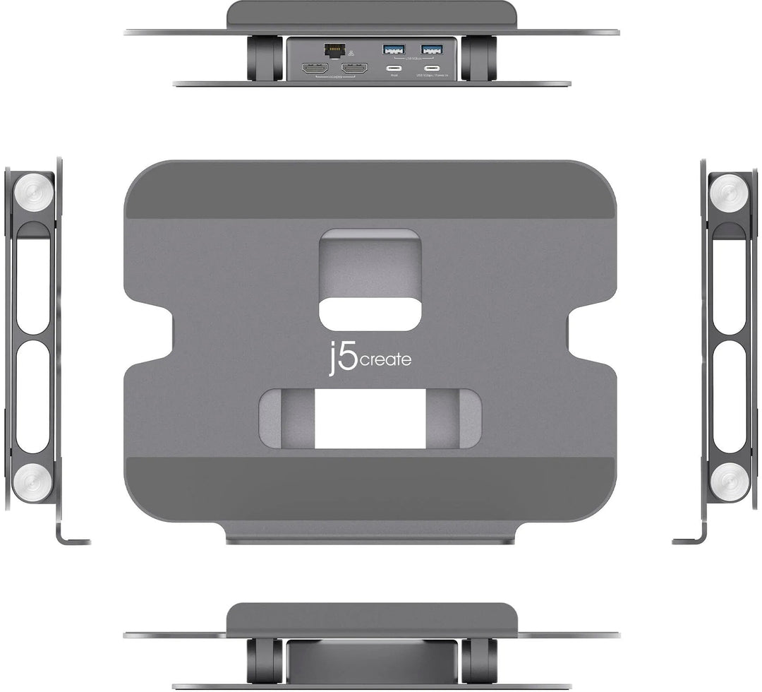 j5create - Multi-Angle Dual HDMI Docking Stand - Silver_3