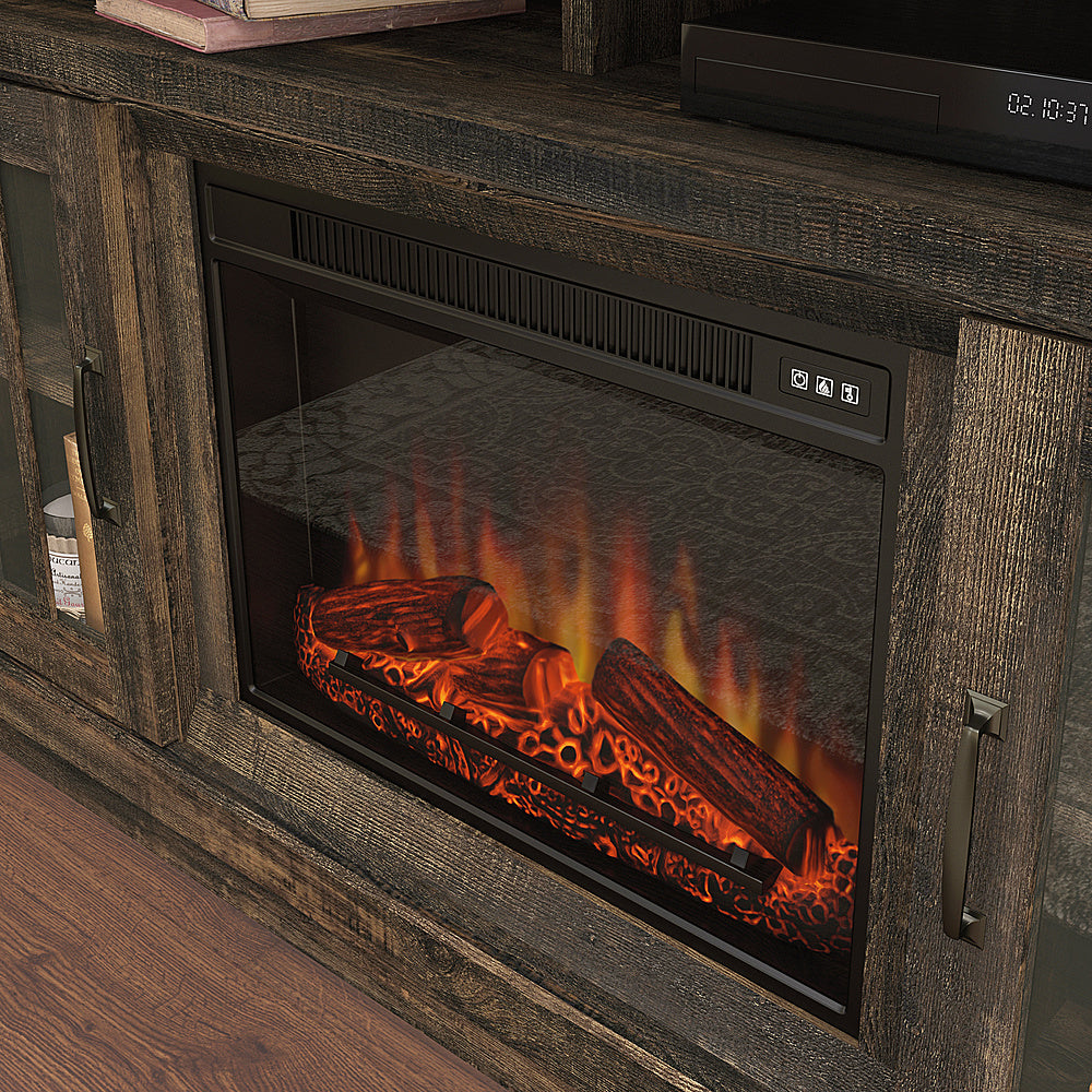 Sauder - Media Fireplace - Carbon Oak - Carbon Oak_2