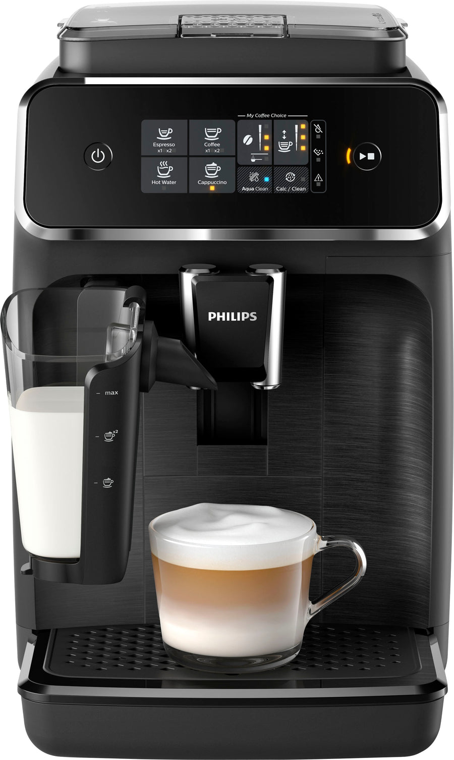 Philips 2200 Series Fully Automatic Espresso Machine with LatteGo - Black_0