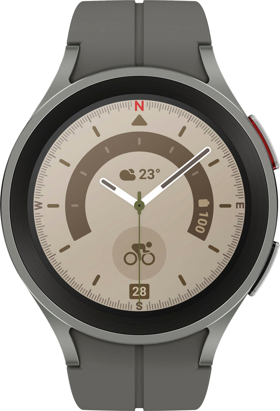 Samsung - Galaxy Watch5 Pro Titanium Smartwatch 45mm LTE - Gray_0