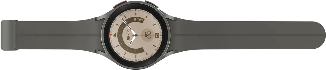 Samsung - Galaxy Watch5 Pro Titanium Smartwatch 45mm LTE - Gray_3