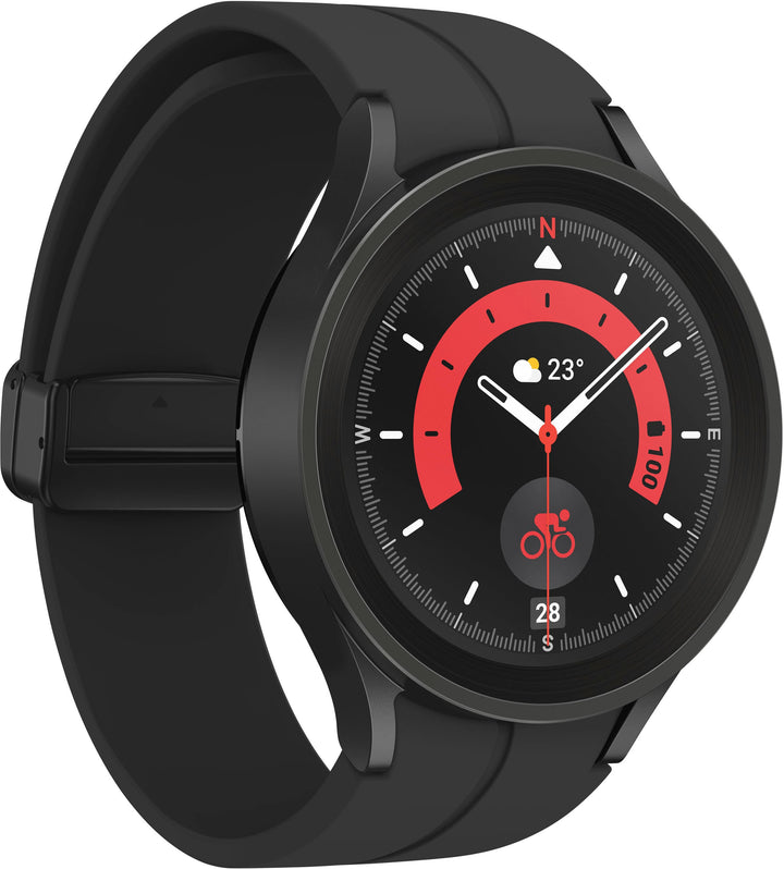 Samsung - Galaxy Watch5 Pro Titanium Smartwatch 45mm LTE - Black_8