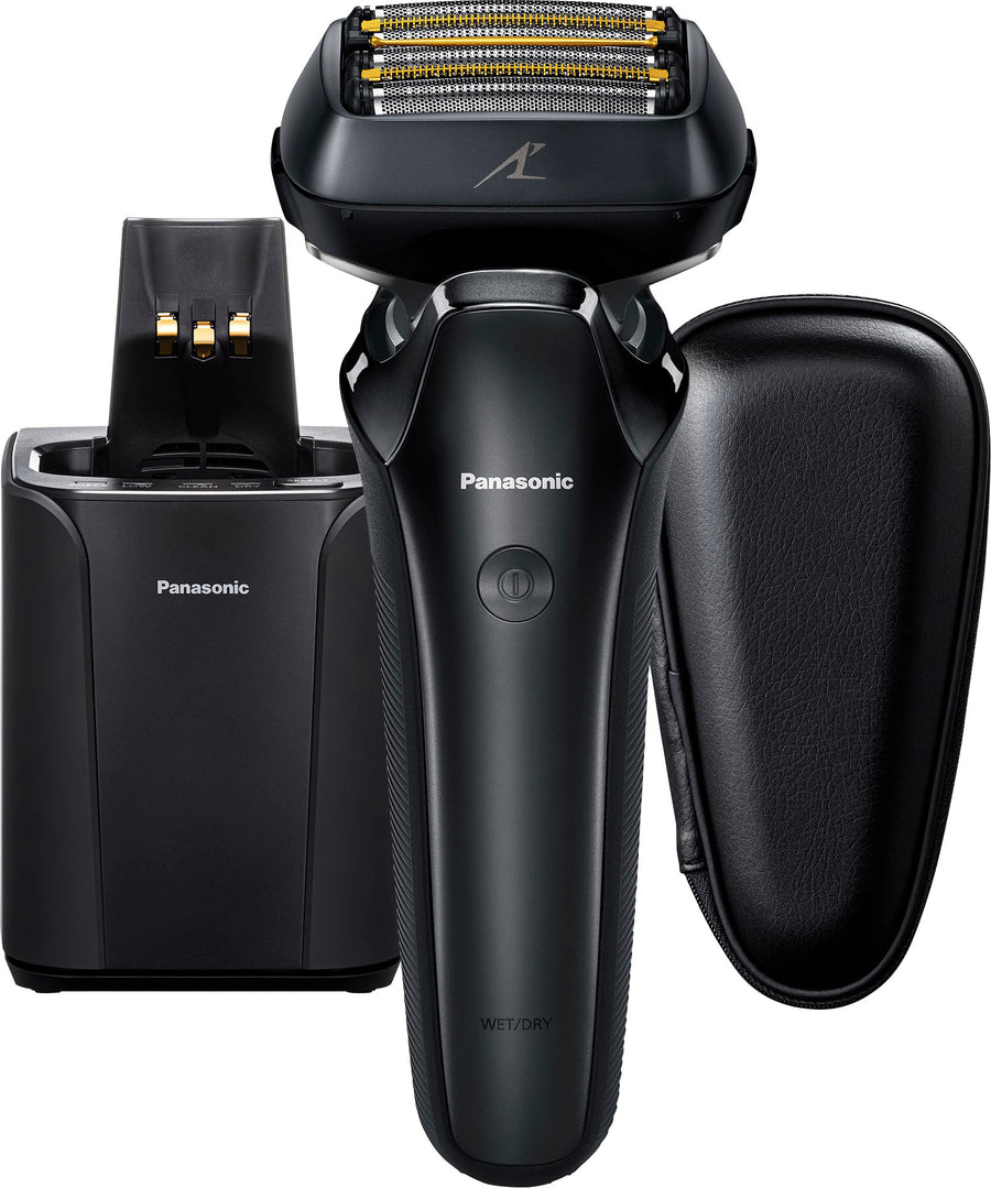 Panasonic - Arc6 Six-Blade Wet/Dry Electric Shaver with Automatic Cleaning and Charging Station - Black_0