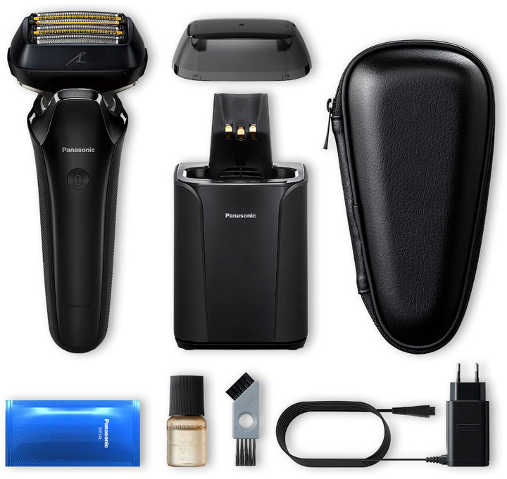 Panasonic - Arc6 Six-Blade Wet/Dry Electric Shaver with Automatic Cleaning and Charging Station - Black_5