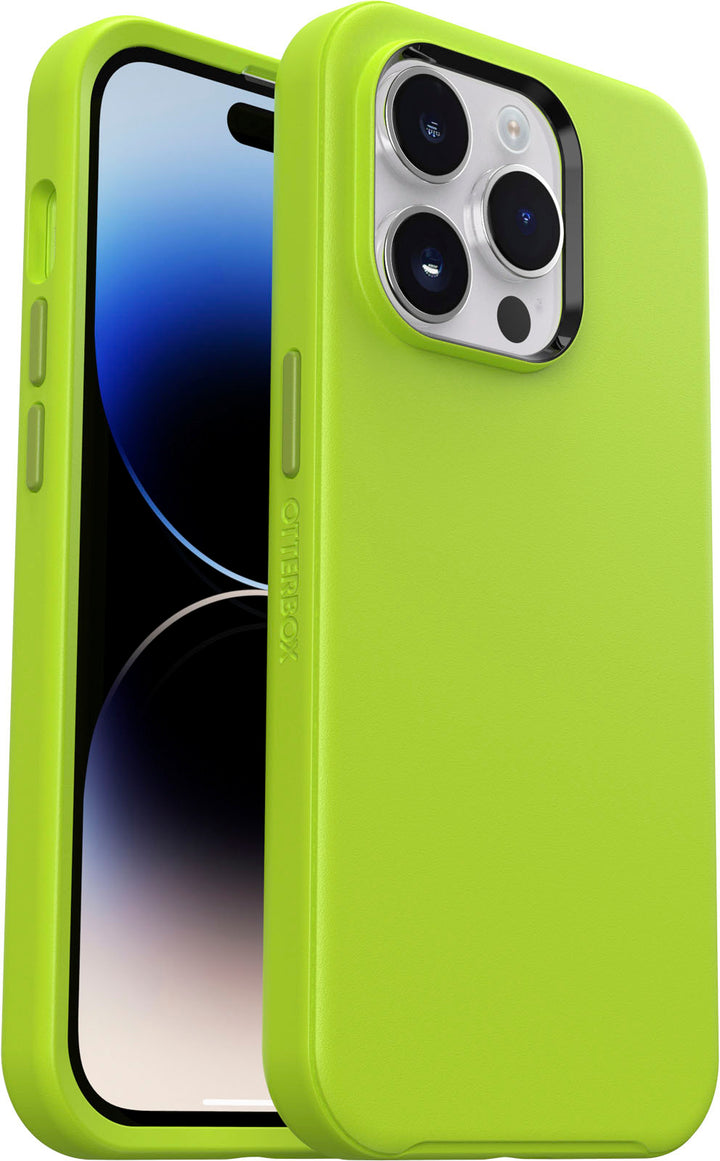 OtterBox - Symmetry Series+ for MagSafe Hard Shell for Apple iPhone 14 Pro - Lime All Yours_2