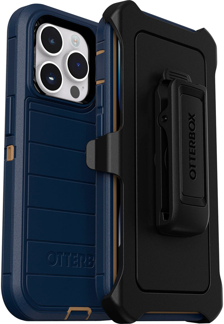 OtterBox - Defender Series Pro Hard Shell for Apple iPhone 14 Pro - Blue Suede Shoes_3
