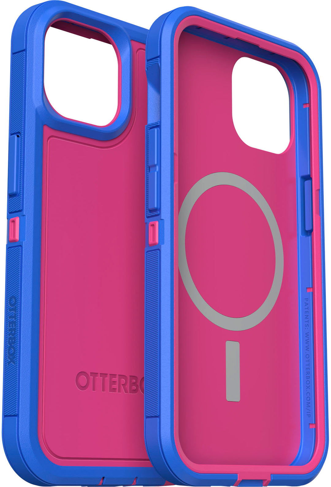 OtterBox - Defender Series Pro XT MagSafe Hard Shell for Apple iPhone 14 and Apple iPhone 13 - Blooming Lotus_3