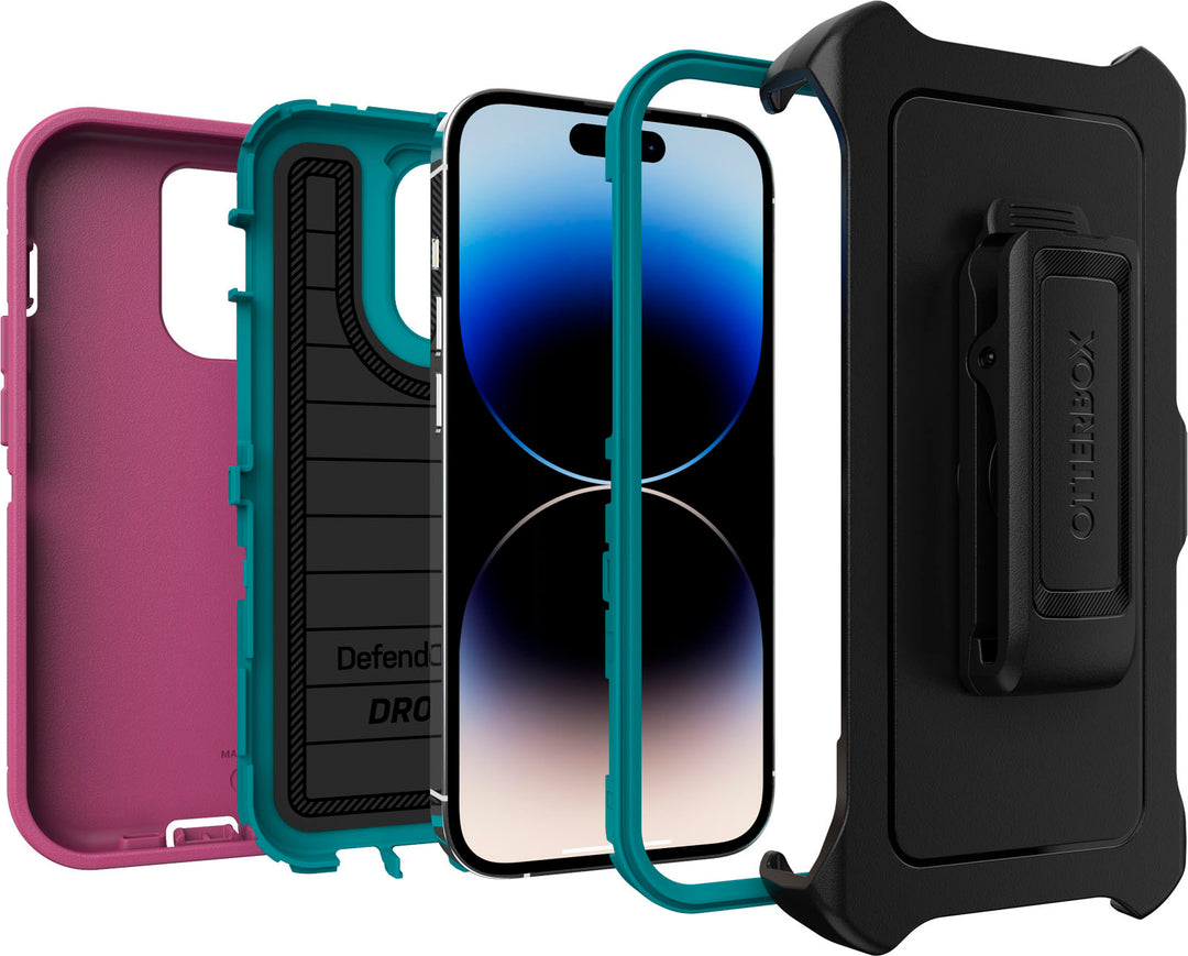 OtterBox - Defender Series Pro Hard Shell for Apple iPhone 14 Pro - Canyon Sun_1