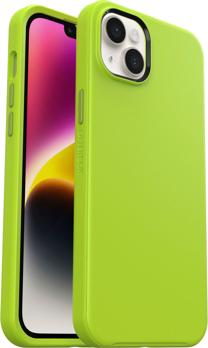 OtterBox - Symmetry Series+ for MagSafe Hard Shell for Apple iPhone 14 Plus - Lime All Yours_2