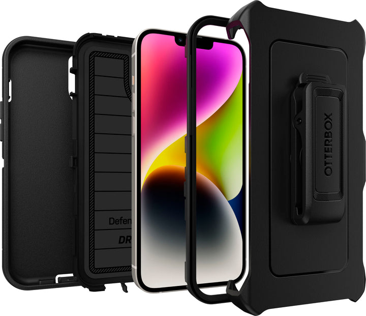 OtterBox - Defender Series Pro Hard Shell for Apple iPhone 14 Plus - Black_1