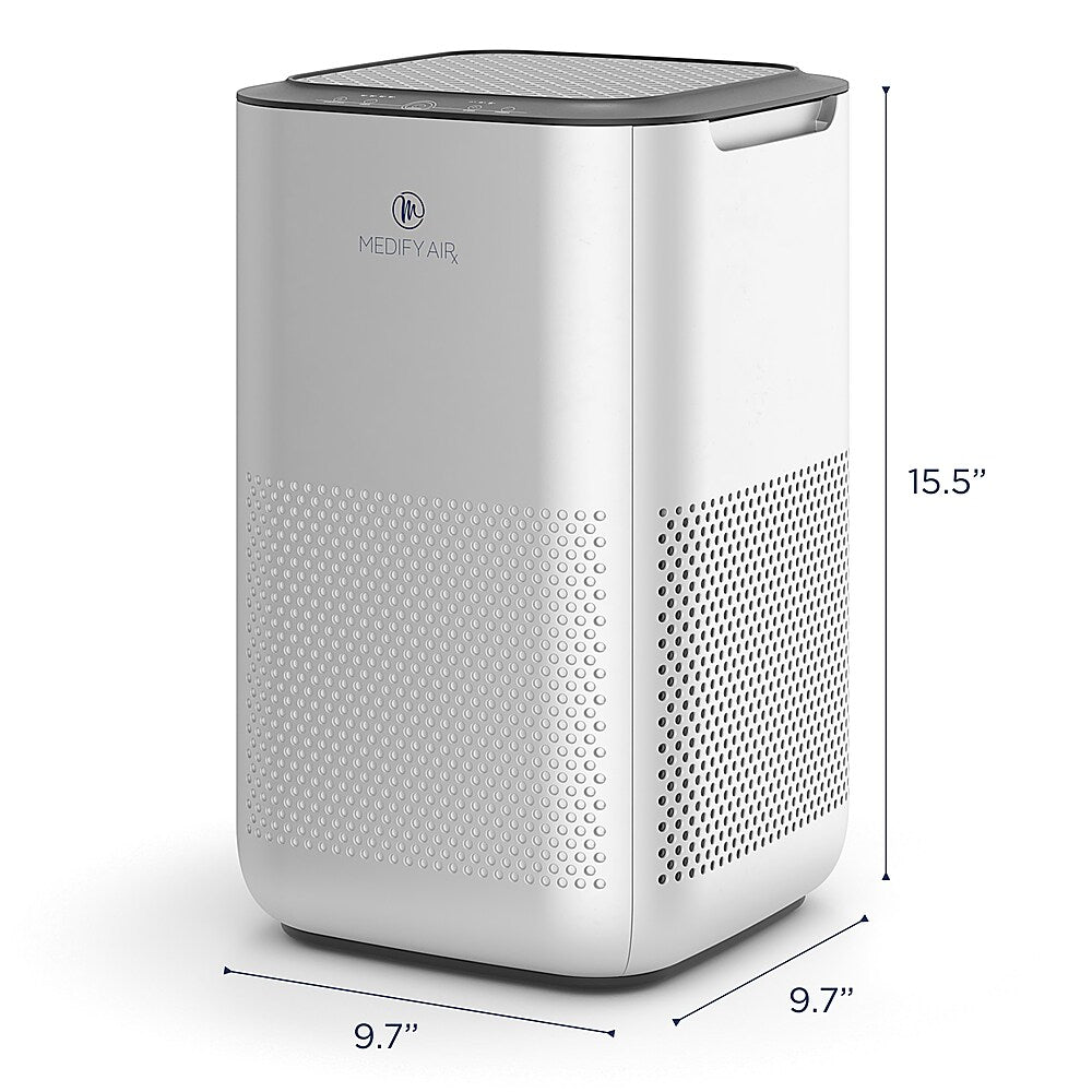 Medify Air - Medify MA-15 Air Purifier with H13 True HEPA Filter | 330 sq ft Coverage | 99.9% Removal to 0.1 Microns | Silver, 1-Pack - Silver_3