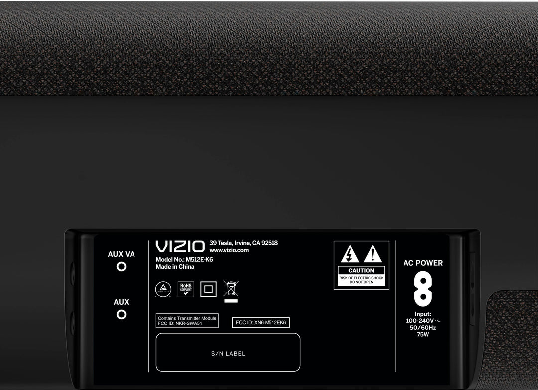 VIZIO - M-Series Elevate 5.1.2 Immersive Sound Bar with Dolby Atmos, DTS:X and Wireless Subwoofer - Black_3