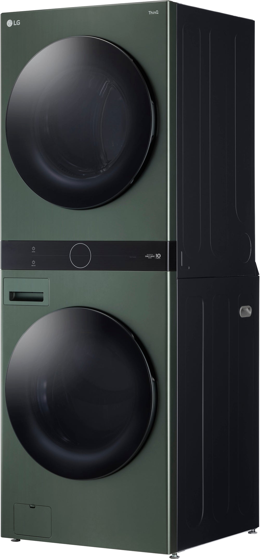 LG - 4.5 Cu. Ft. HE Smart Front Load Washer and 7.4 Cu. Ft. Electric Dryer WashTower with Steam and Built-In Intelligence - Nature Green_1
