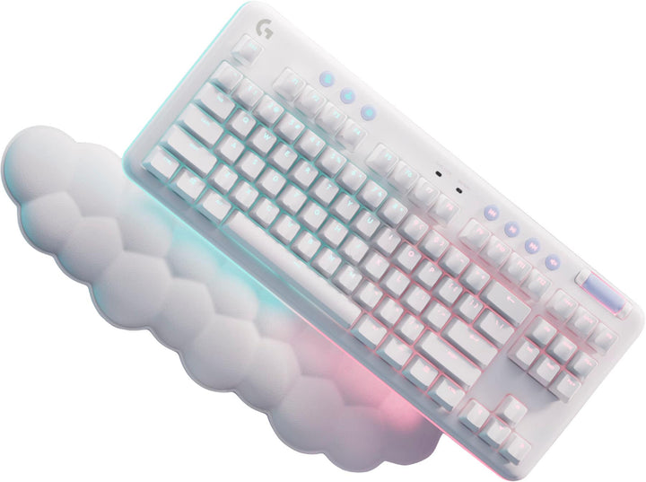 Logitech - G715 Aurora Collection TKL Wireless Mechanical Tactile Switch Gaming Keyboard for PC/Mac with Palm Rest Included - White Mist_5
