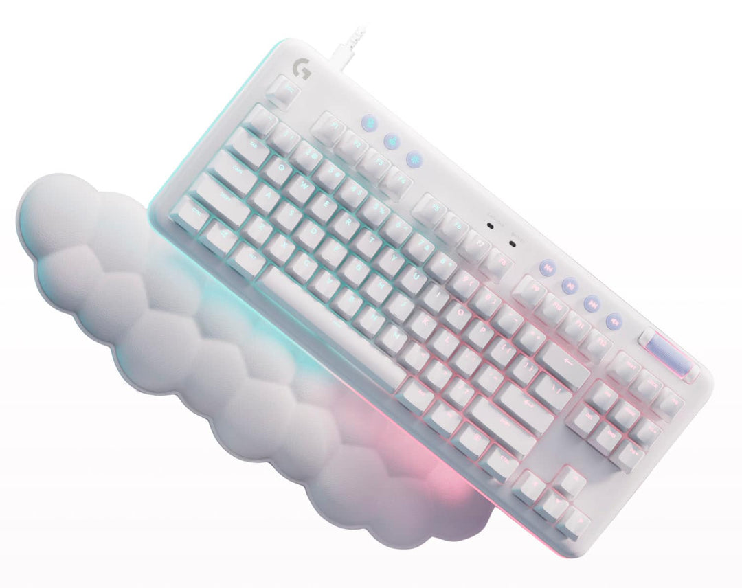 Logitech - G713 Aurora Collection TKL Wired Mechanical Clicky Switch Gaming Keyboard for PC/Mac with Palm Rest Included - White Mist_8