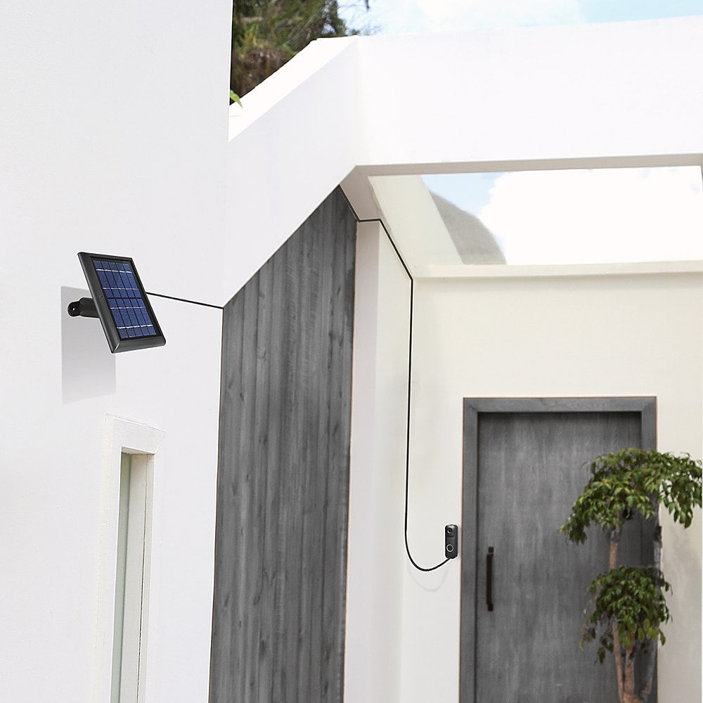 Wasserstein - Solar Panel Compatible with Blink Video Doorbell Blink Doorbell Solar Panel for Your Blink Video Doorbell - Black_4