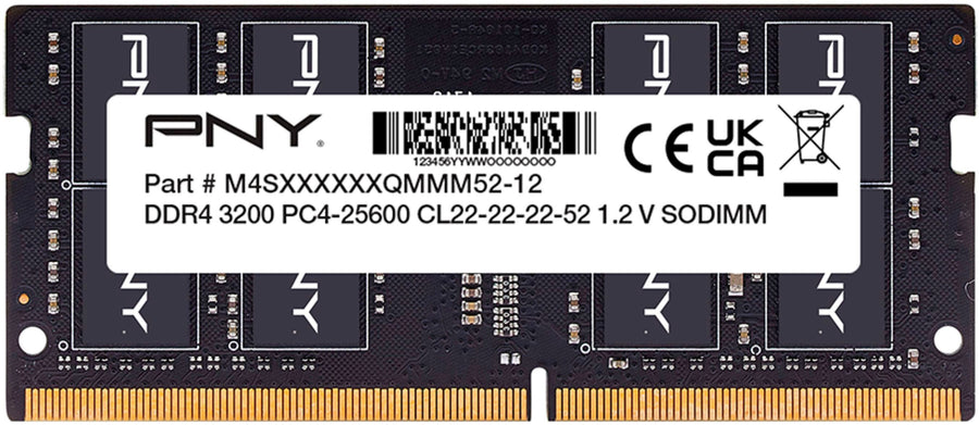 PNY - Performance 16GB 3200MH DDR4 DRAM CL22 SODIMM Notebook/Laptop Memory - Black_0