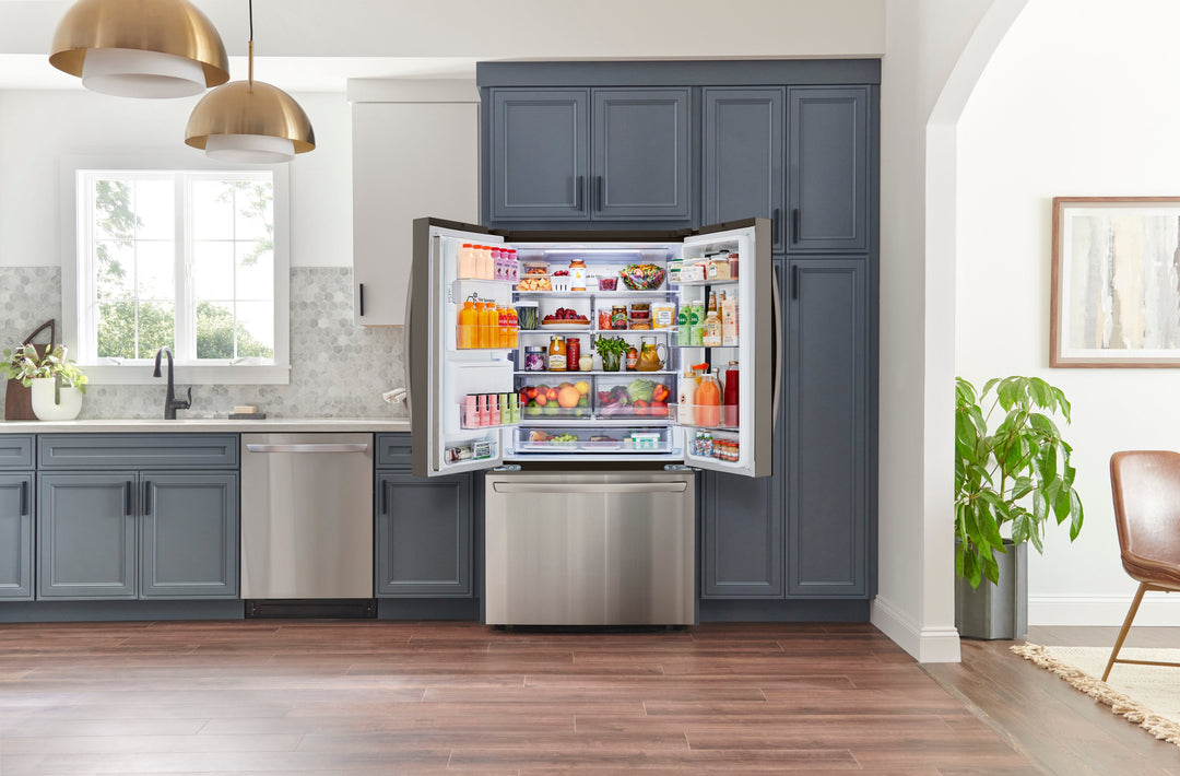 LG - 25.5 Cu. Ft. French Door Counter-Depth Smart Refrigerator with InstaView - Stainless steel_21