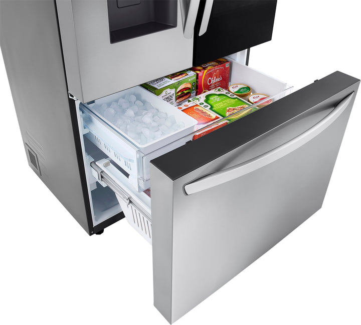 LG - 25.5 Cu. Ft. French Door Counter-Depth Smart Refrigerator with InstaView - Stainless steel_7