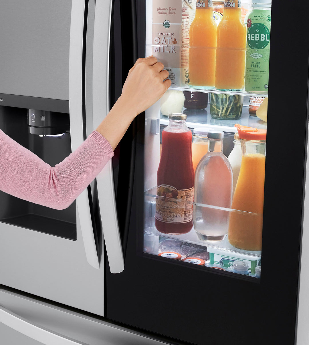 LG - 25.5 Cu. Ft. French Door Counter-Depth Smart Refrigerator with InstaView - Stainless steel_27