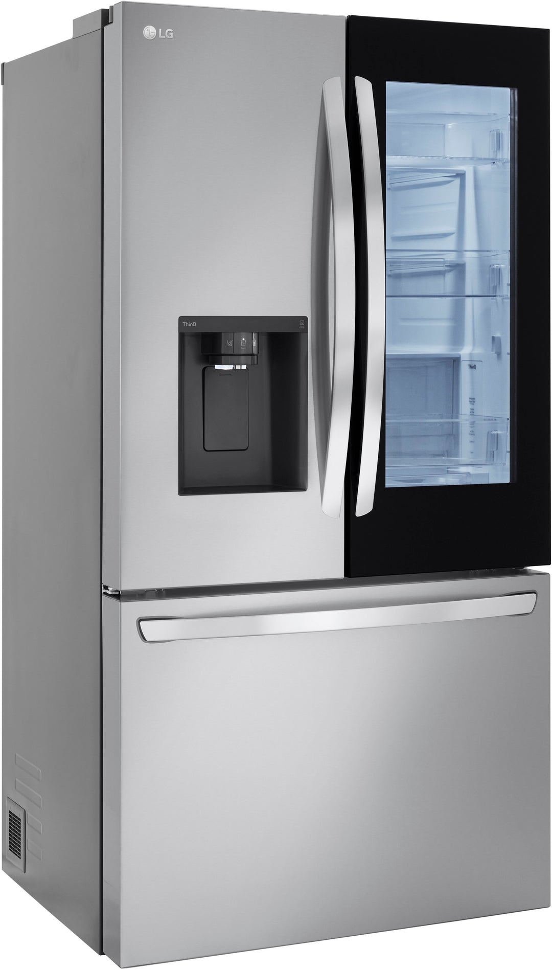 LG - 25.5 Cu. Ft. French Door Counter-Depth Smart Refrigerator with InstaView - Stainless steel_12