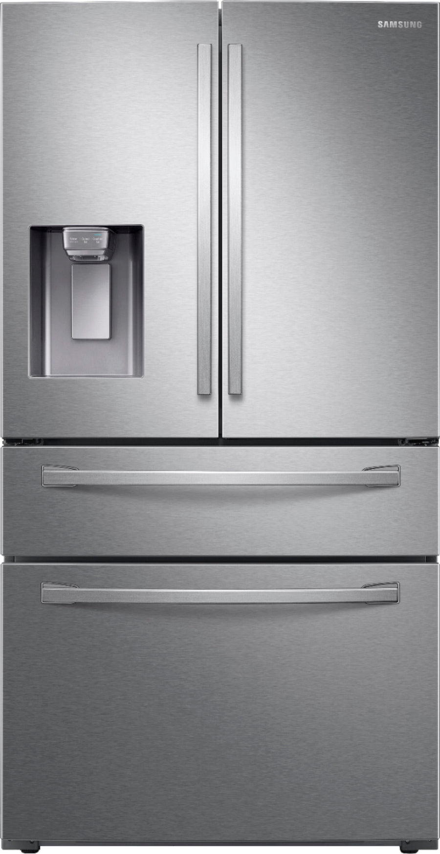 Samsung - OBX 22.6 cu. ft. 4-Door French Door Counter Depth Refrigerator with FlexZone Drawer - Stainless Steel_0