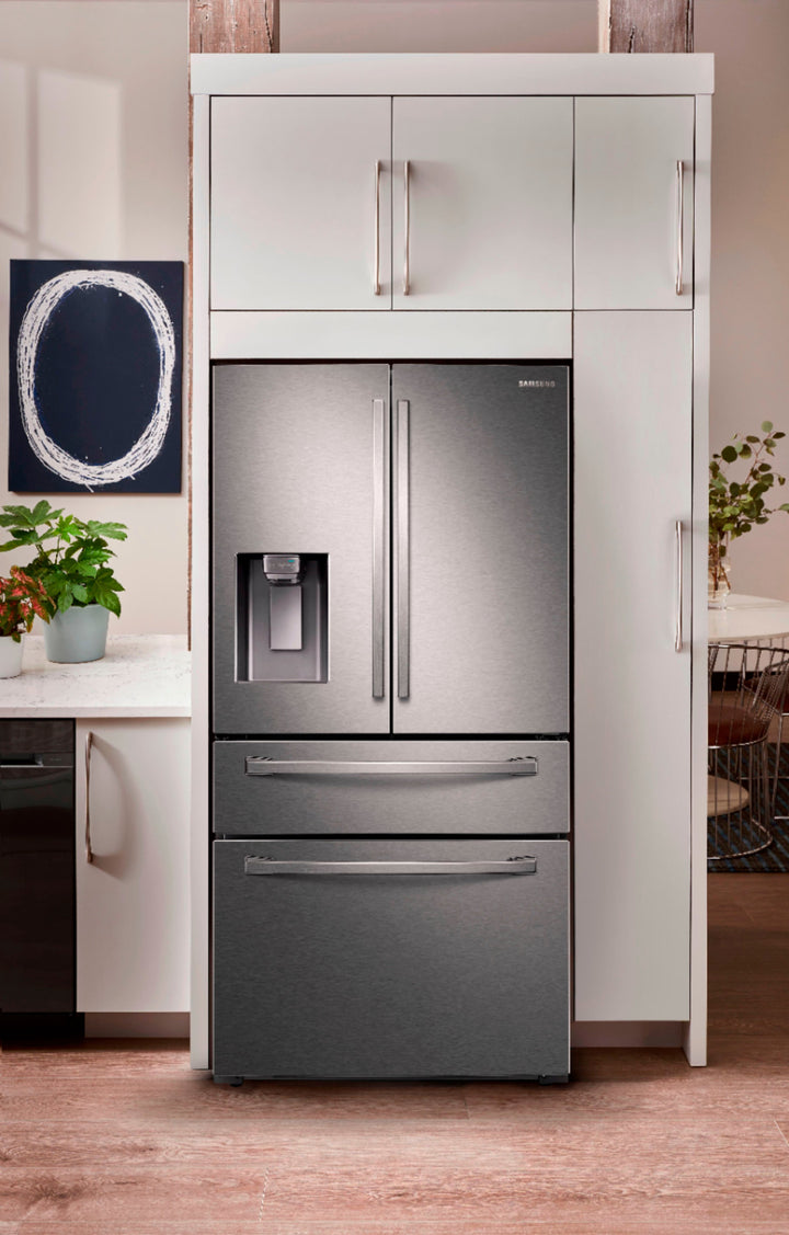 Samsung - OBX 22.6 cu. ft. 4-Door French Door Counter Depth Refrigerator with FlexZone Drawer - Stainless Steel_6
