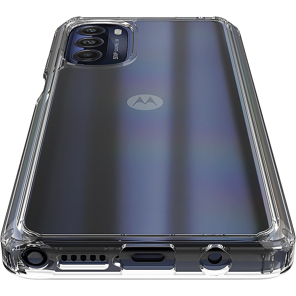 SaharaCase - Hybrid-Flex Hard Shell Series Case for Motorola Moto G Stylus 5G (2022) - Clear_3