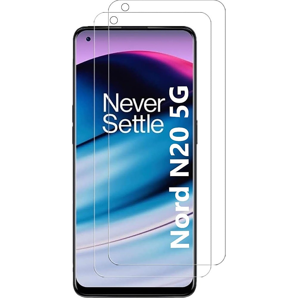 SaharaCase - ZeroDamage Ultra Strong+ Tempered Glass Screen Protector for OnePlus Nord N20 5G (2-Pack) - Clear_0