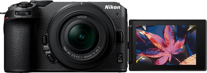Nikon - Z 30 4K Mirrorless Camera w/ NIKKOR Z DX 16-50mm f/3.5-6.3 VR Lens - Black_4