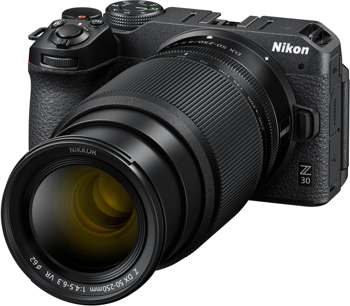 Nikon - Z 30 4K Mirrorless Camera 2-Lens Kit w/ NIKKOR Z DX 16-50mm f/3.5-6.3 VR and NIKKOR Z DX 50-250mm f/4.5-6.3 VR Lenses - Black_14