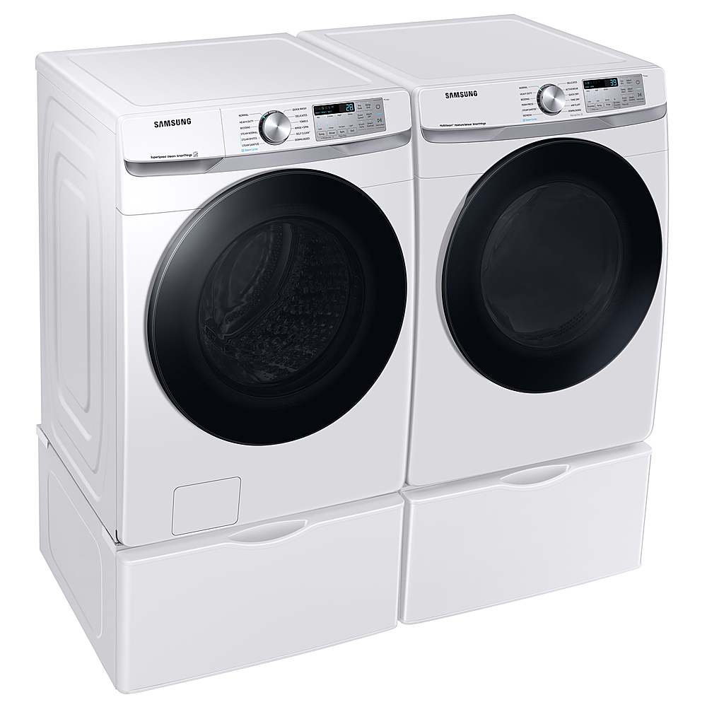 Samsung - OBX 4.5 cu. ft. Large Capacity Smart Front Load Washer with Super Speed Wash - White_1
