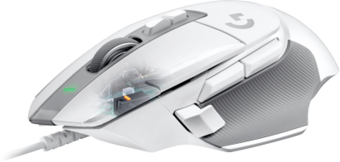 Logitech - G502 X Wired Hyper-fast scroll Gaming Mouse with HERO 25K Sensor - White_6