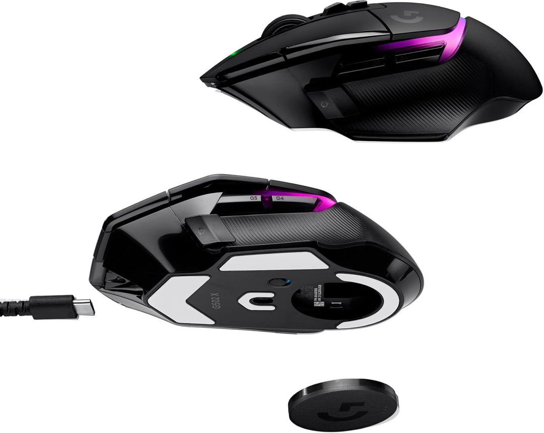 Logitech - G502 X PLUS LIGHTSPEED Wireless Gaming Mouse with HERO 25K Sensor - Black_2