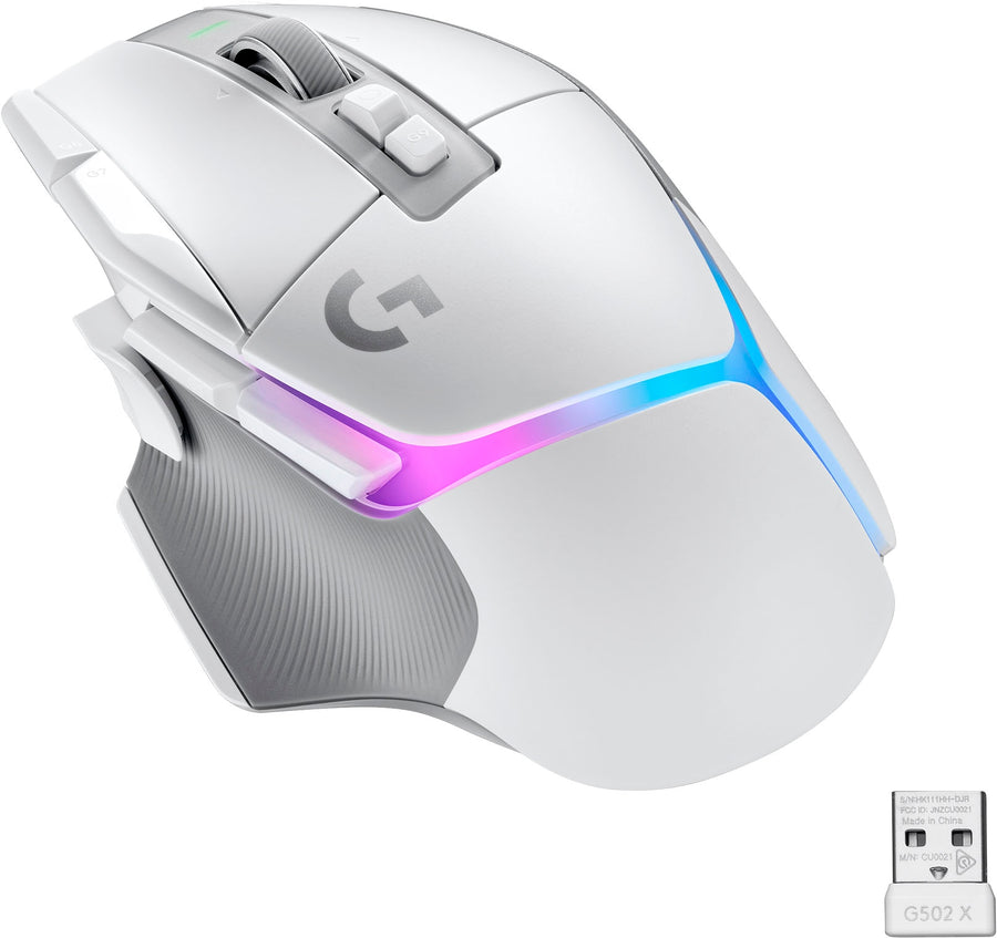 Logitech - G502 X PLUS LIGHTSPEED Wireless Gaming Mouse with HERO 25K Sensor - White_0