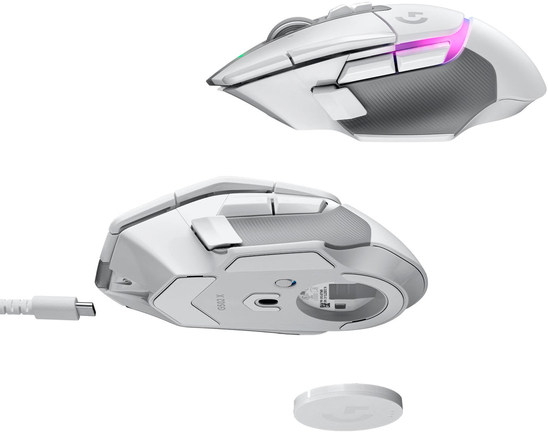 Logitech - G502 X PLUS LIGHTSPEED Wireless Gaming Mouse with HERO 25K Sensor - White_3