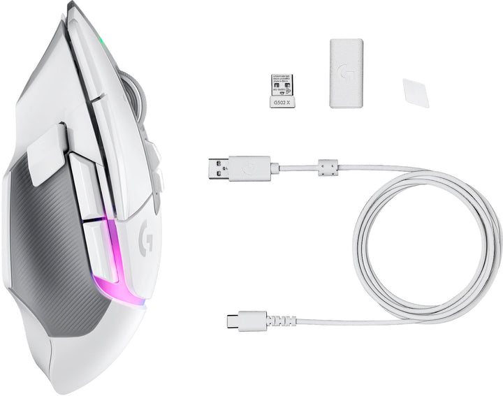 Logitech - G502 X PLUS LIGHTSPEED Wireless Gaming Mouse with HERO 25K Sensor - White_2