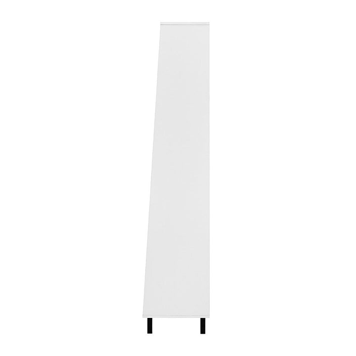 Walker Edison - Modern Drawer 5-Shelf Tall Bookcase - Solid White_8