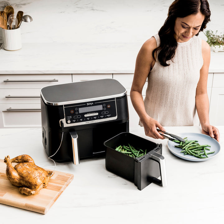 Ninja - Foodi 6-in-1 10-qt. XL 2-Basket Air Fryer with DualZone Technology & Smart Cook System - Black_7