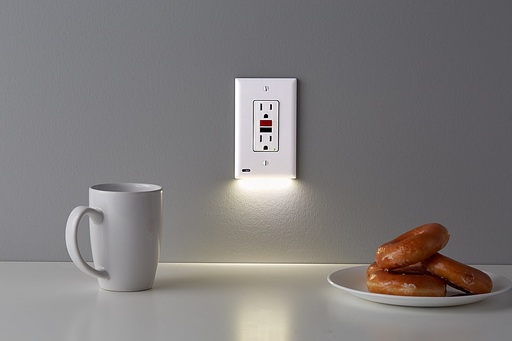 SnapPower - GuideLight 2Plus GCFI Outlet Wall Plate - White_3