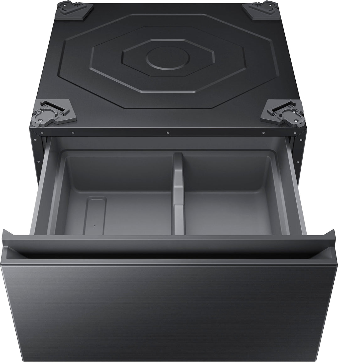 Samsung - Bespoke 27-in Laundry Pedestal with Storage Drawer - Brushed black_3